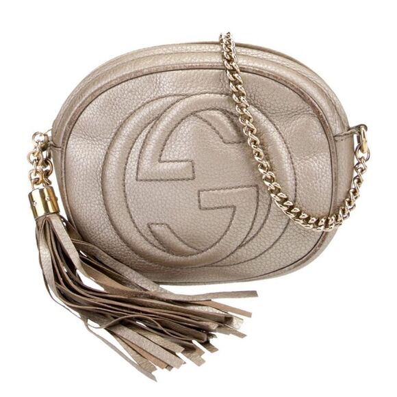 Gucci Mini SoHo Crossbody Chain Bag - Gold - Picture 1 of 7